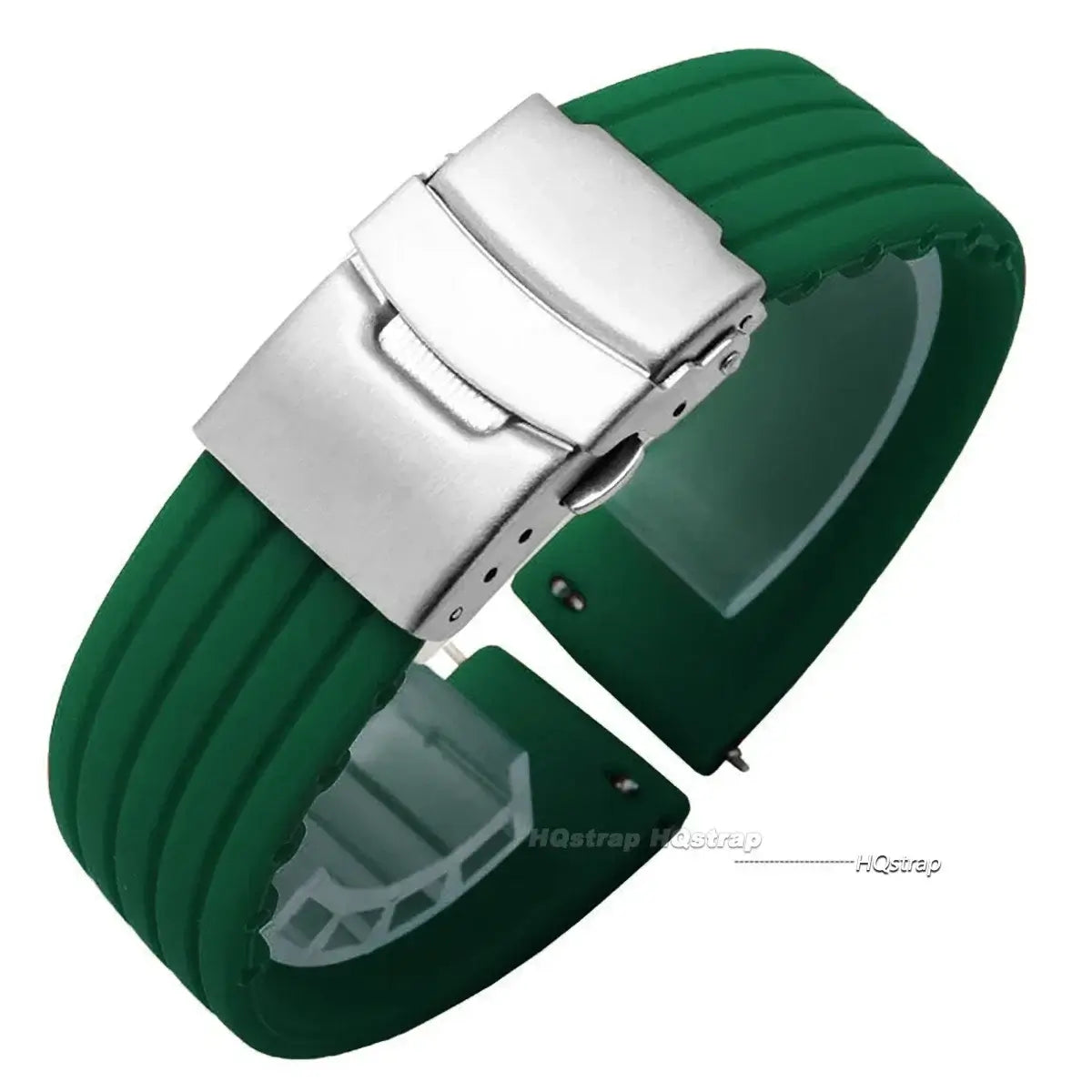 Amazfit Balance, GTR, GTS & Bip Ribbed Silicone Band, Deployment Clasp