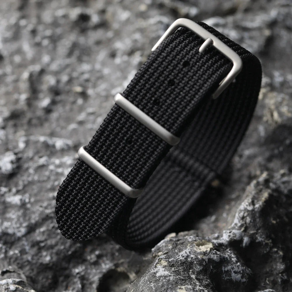 OnePlus Nylon Watch Band, Ribbed Fabric Strap, Pin Buckle, Unisex