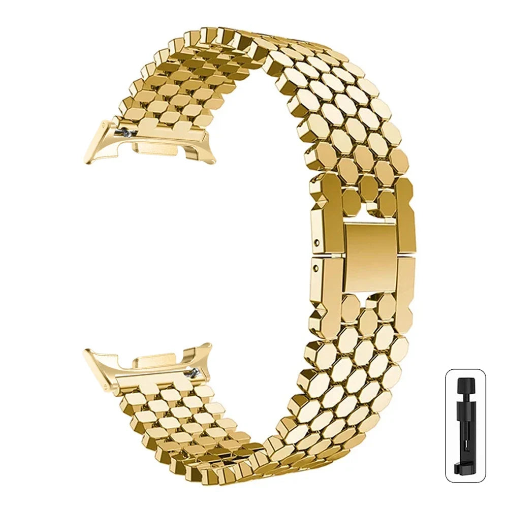Samsung Galaxy Zinc Alloy Honeycomb Watch Band - Watch8/Watch8 Classic/Watch9/Ultra/Ultra2