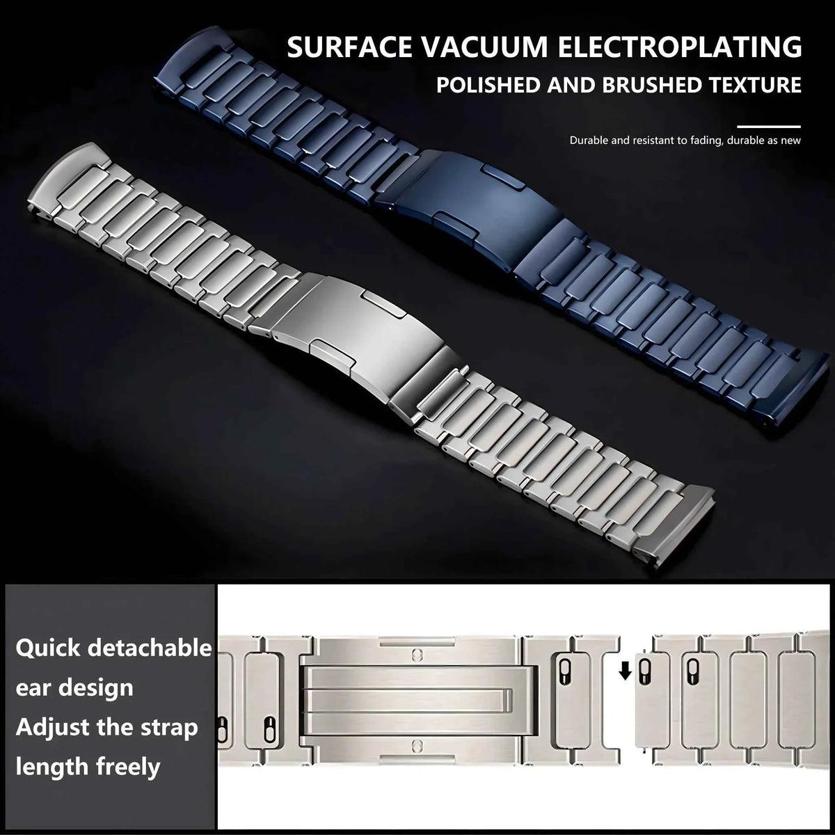 Titanium Alloy Band for Huawei Watch 4 Pro – No-Gap Luxury Metal Bracelet