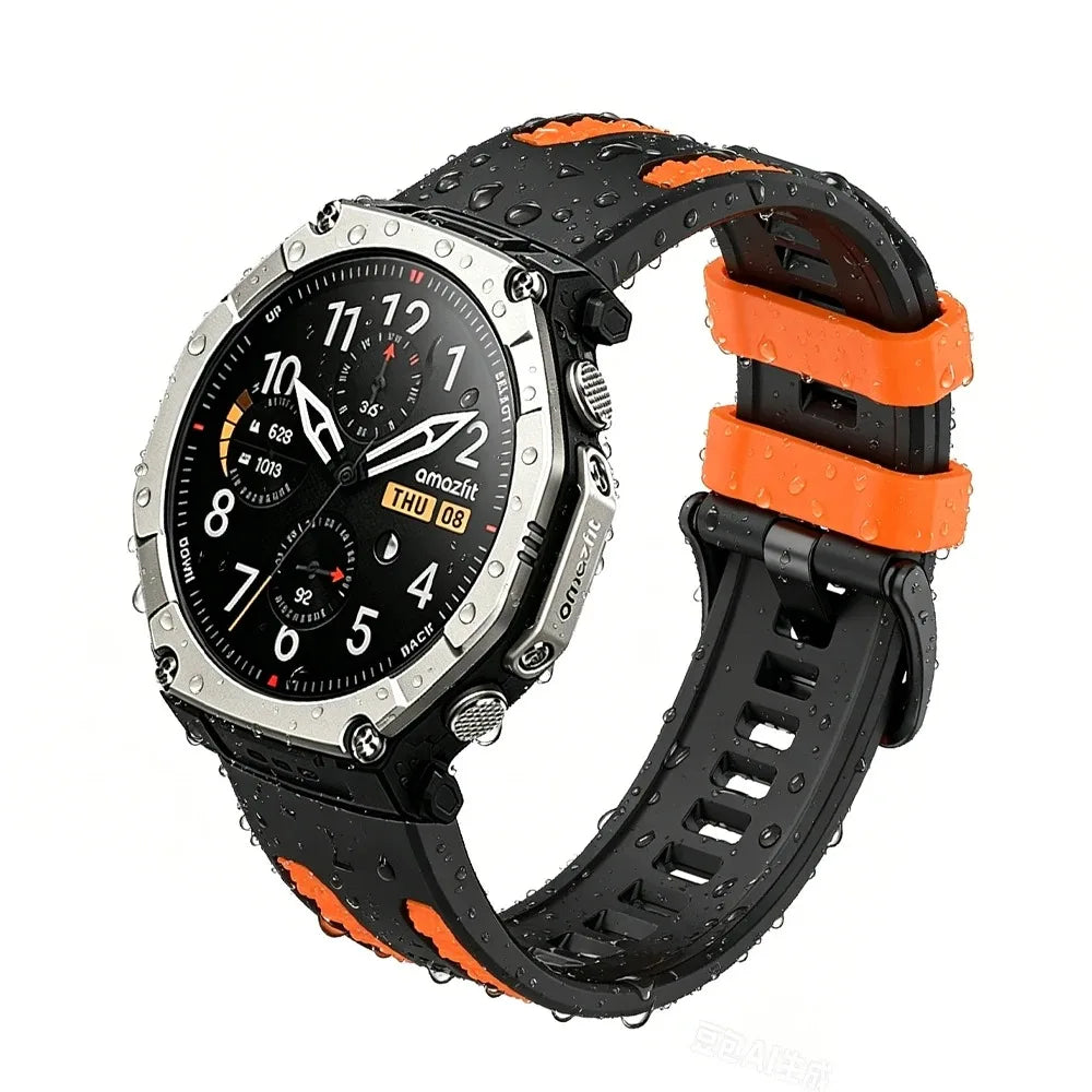 Garmin QuickFit 22/26mm Silicone Band with Contrast Keepers