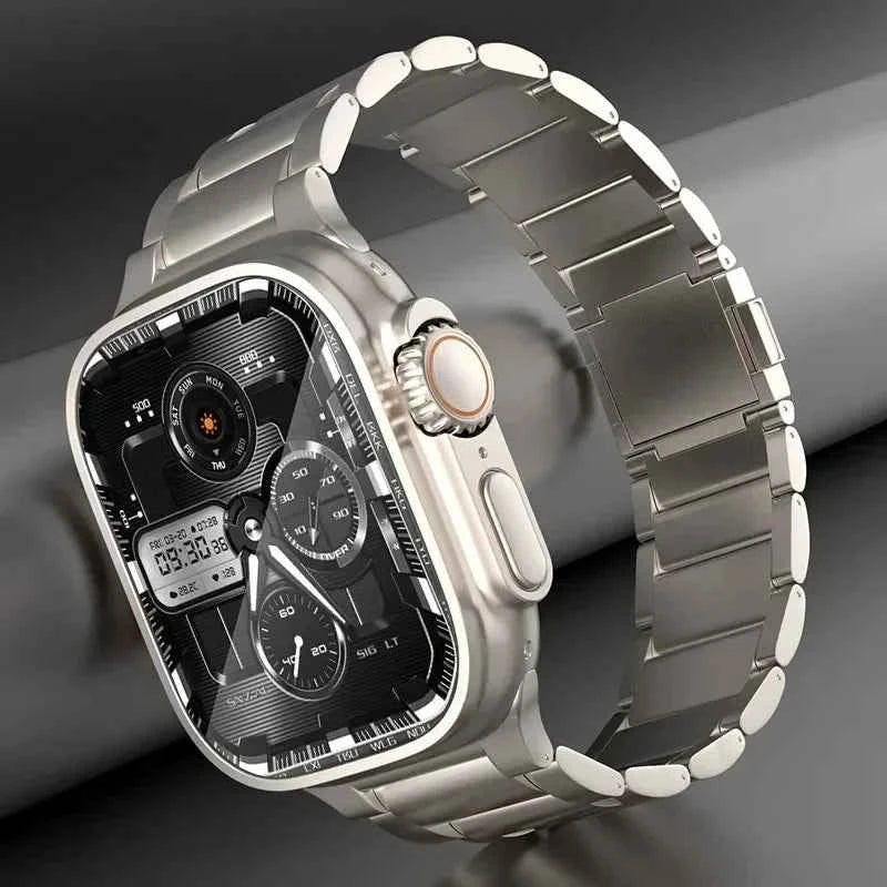 Titanium Magnetic Apple Watch Band – Metal Bracelet | Series 10/9/8/7/6/SE & Ultra 1/2/3 | 42–49mm