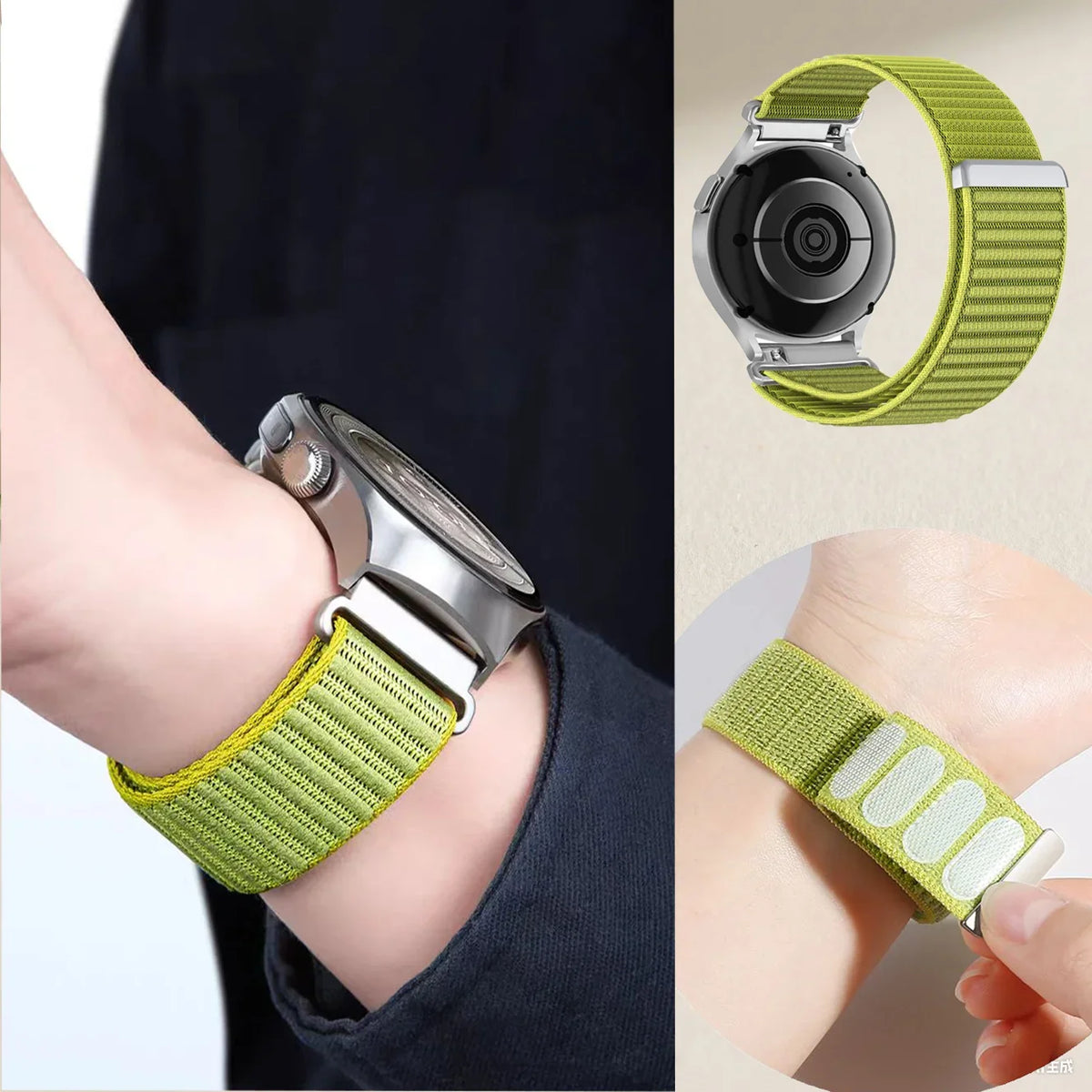 Polar Vantage, Grit X & Ignite Ribbed Nylon Band with Metal Loop