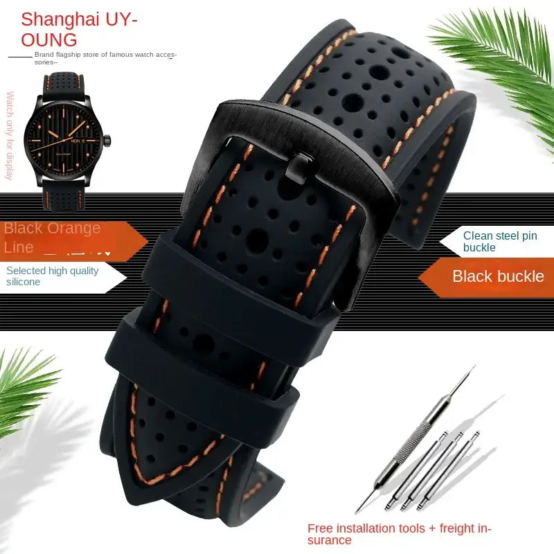 Amazfit Balance, GTR, GTS & Bip Stitched Perforated Silicone Band