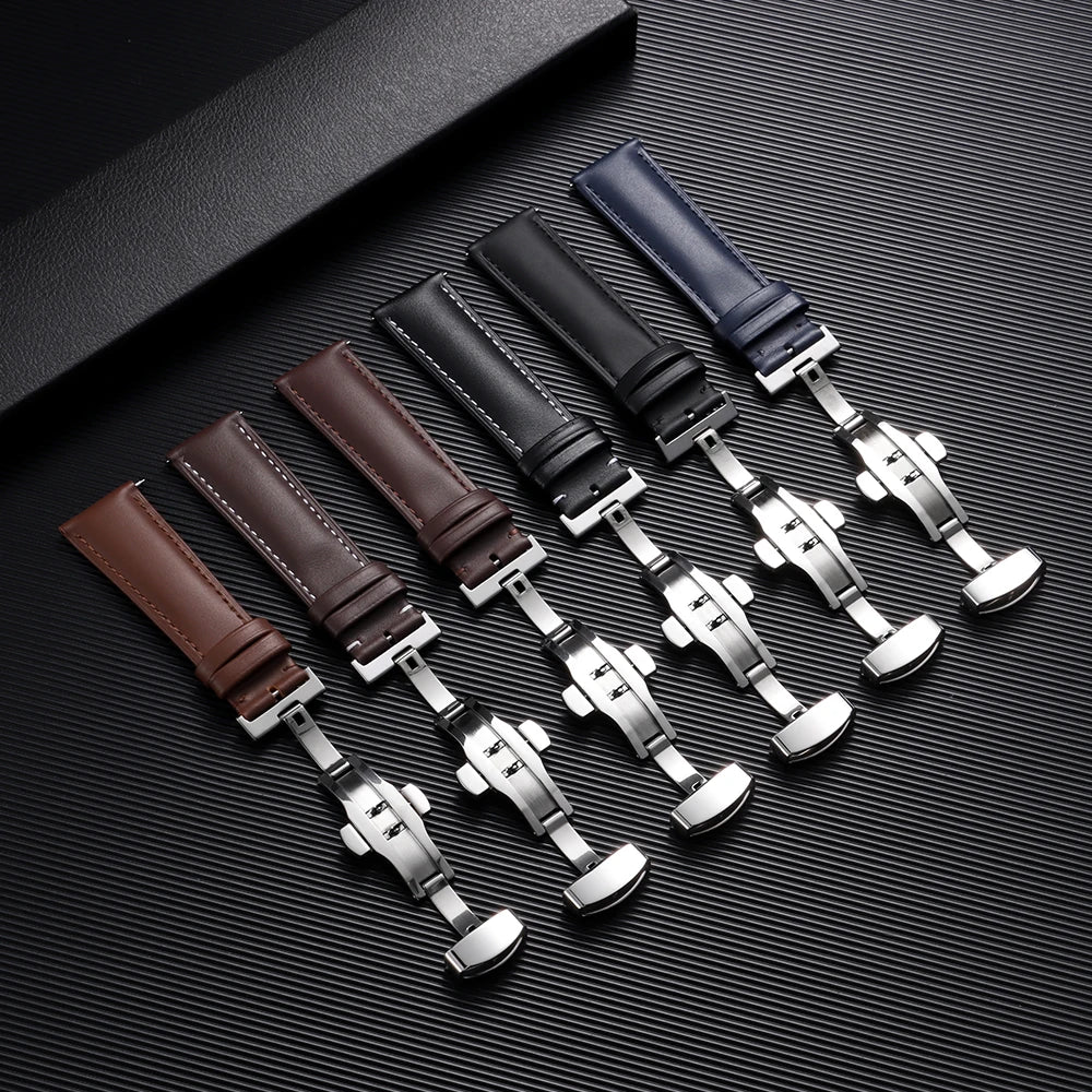 Polar Vantage, Grit X & Ignite Leather Band with Butterfly Clasp