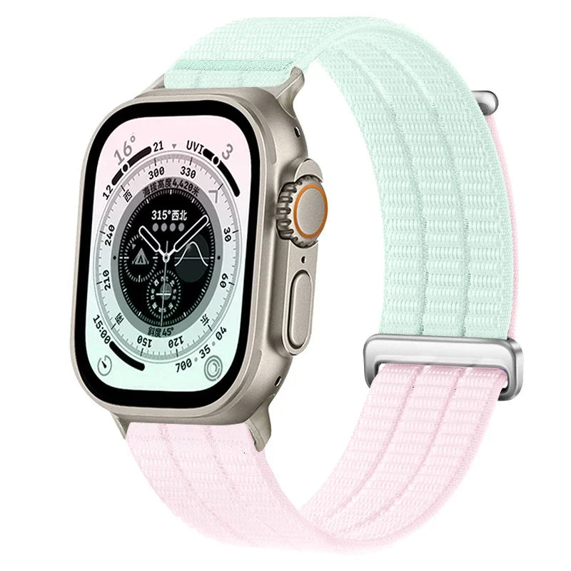 Nylon Weave Sport Band for Apple Watch Series 1-12, SE & Ultra 1/2/3/4