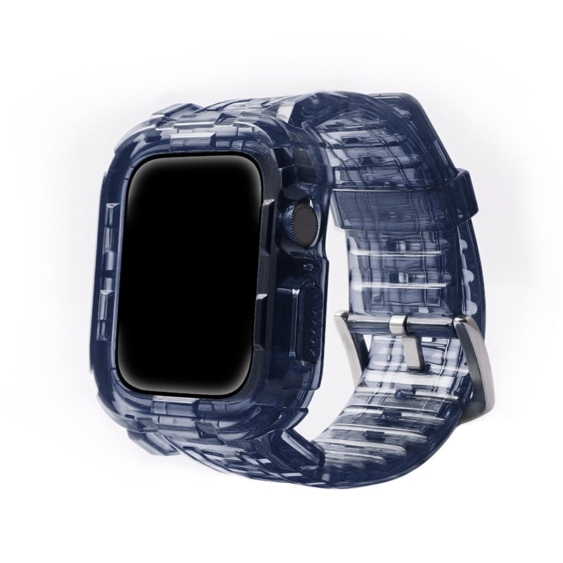 Apple Watch Silicon Band+Case - Stylish Protection for Your Device