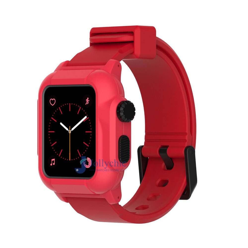 Silicone Band+Case For Apple Watch Strap - Stylish Protection