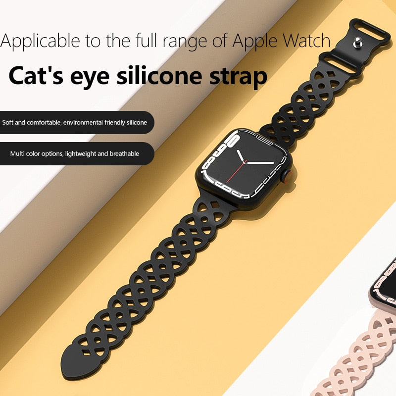 Silicone Strap Apple Watch Band Series - Stylish Comfort & Compatibility