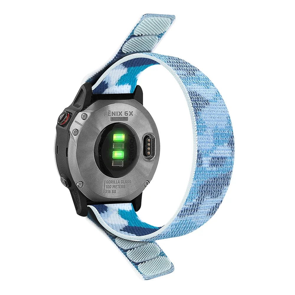 Garmin QuickFit 22/26mm Soft Nylon Hook-and-Loop Sport Band