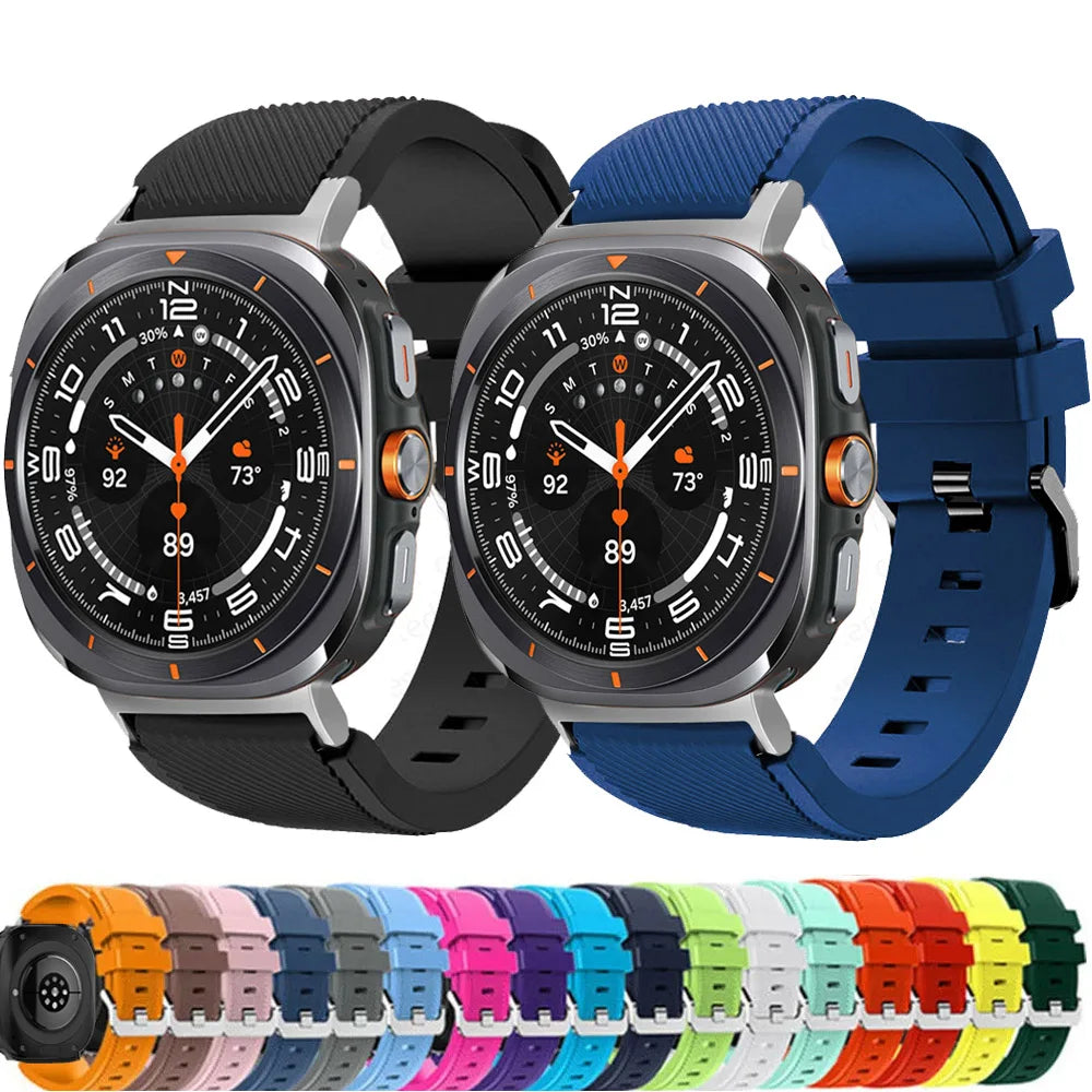 Samsung Galaxy Silicone Sport Watch Band - 20mm/Ultra+Ultra2