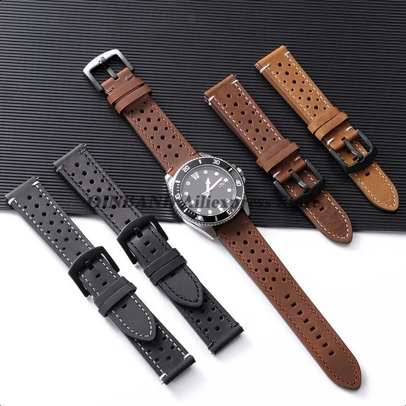 COROS PACE & APEX Perforated Leather Band, Stitching Options