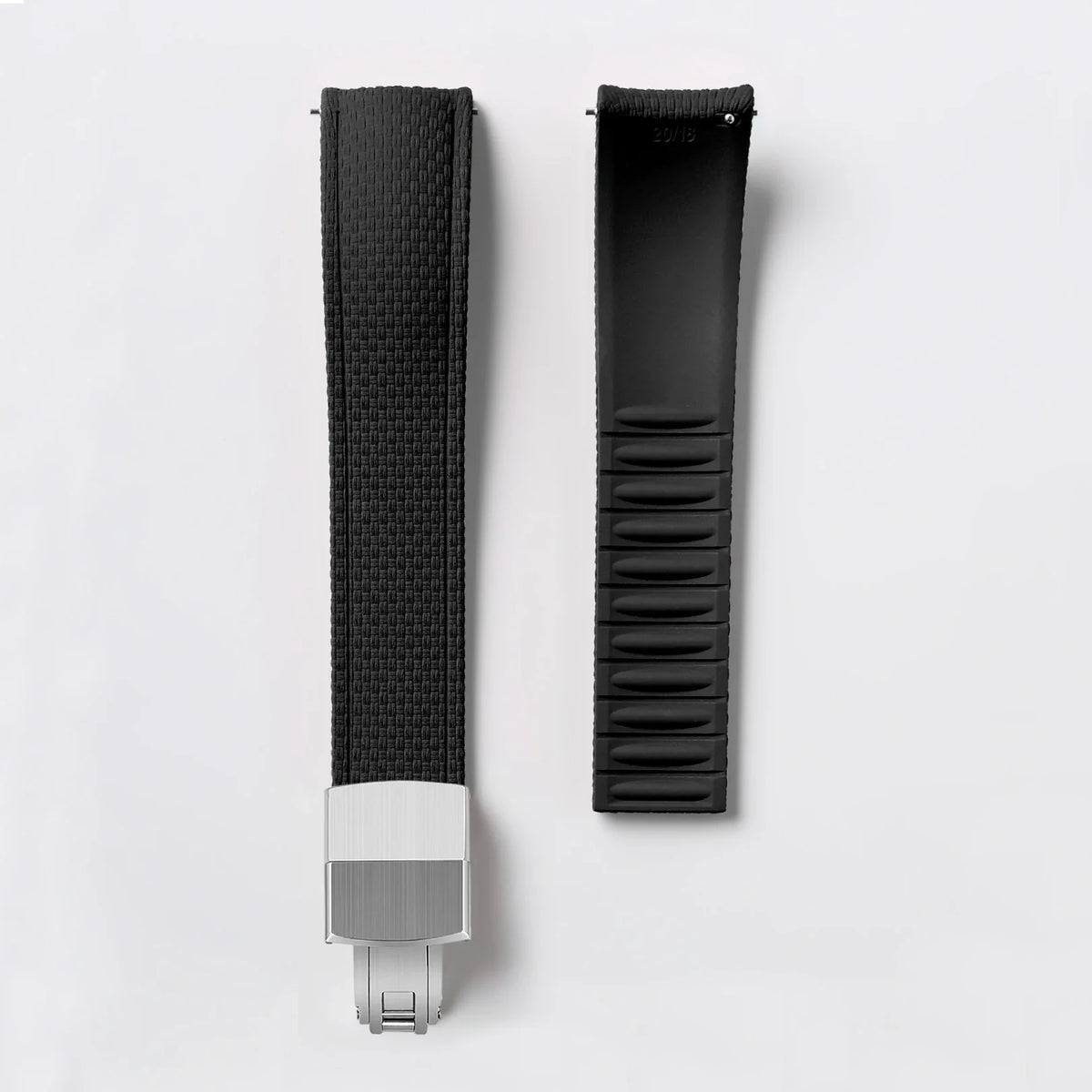 Samsung Galaxy Watch 7, 6, 5, 4 & FE Curved-End FKM Rubber Band