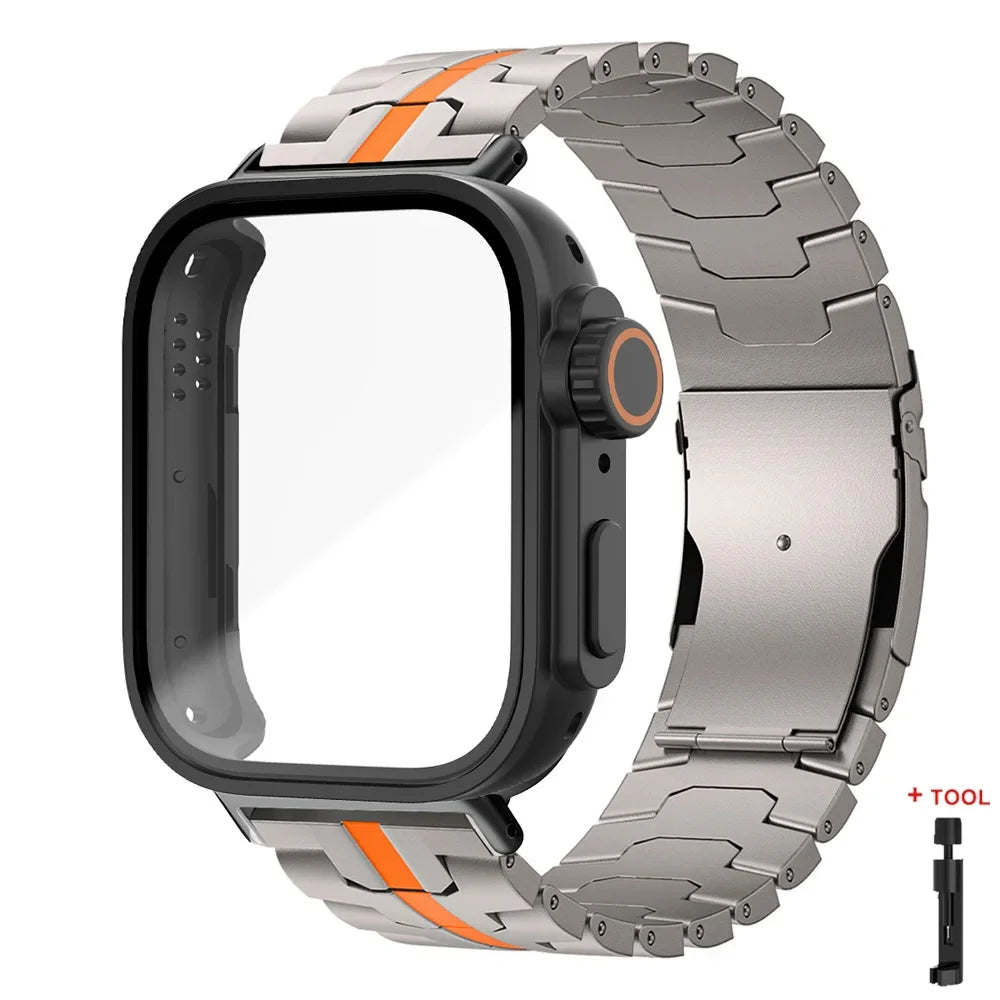 Stainless Steel Band + PC Case for Huawei Watch Fit 4 Pro / Fit 4 / Fit 3