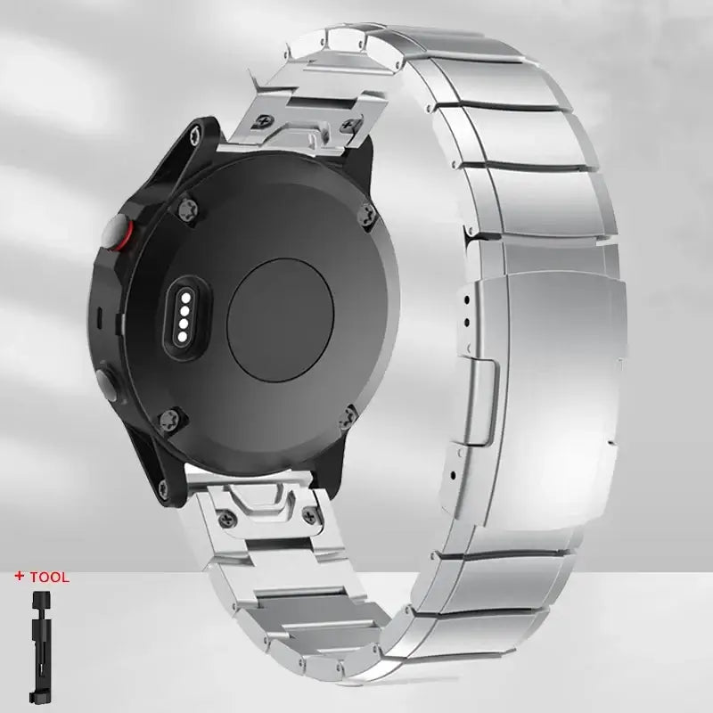 Garmin QuickFit 22/26mm Metal Link Band in Several Link Styles