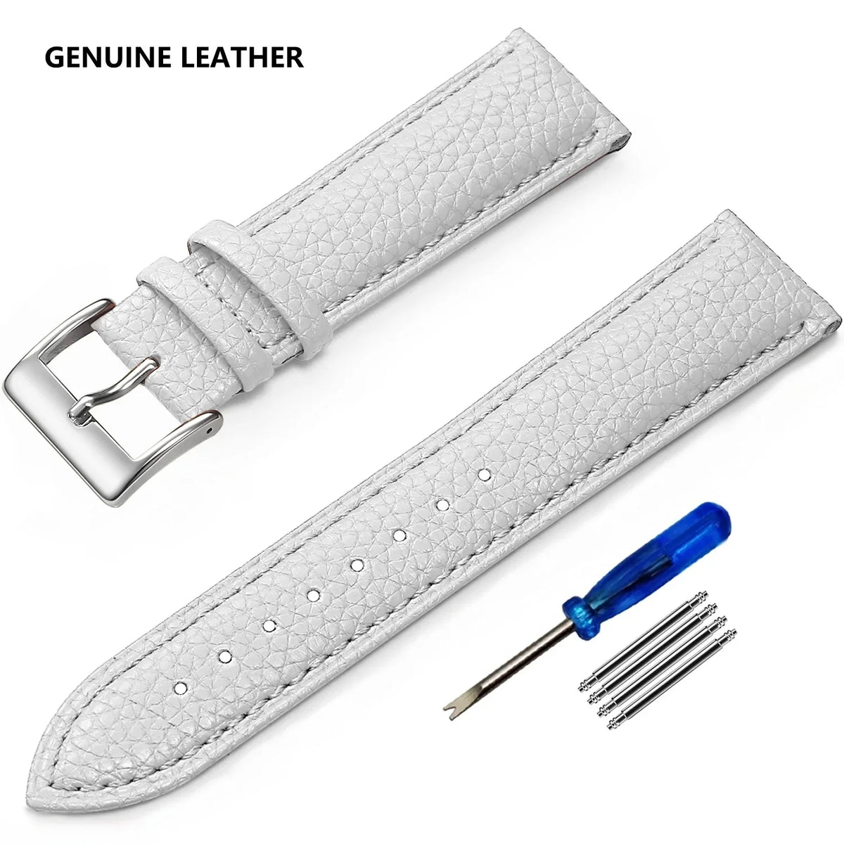 Huawei Watch & Watch GT Grained Leather Band, Spring Bars & Tool