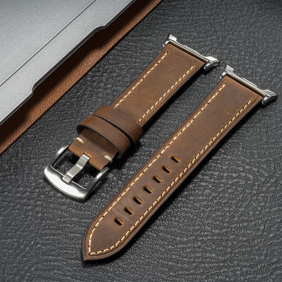 Genuine Leather Band for Samsung Galaxy Watch 8, 8 Classic 46mm & Ultra 47mm