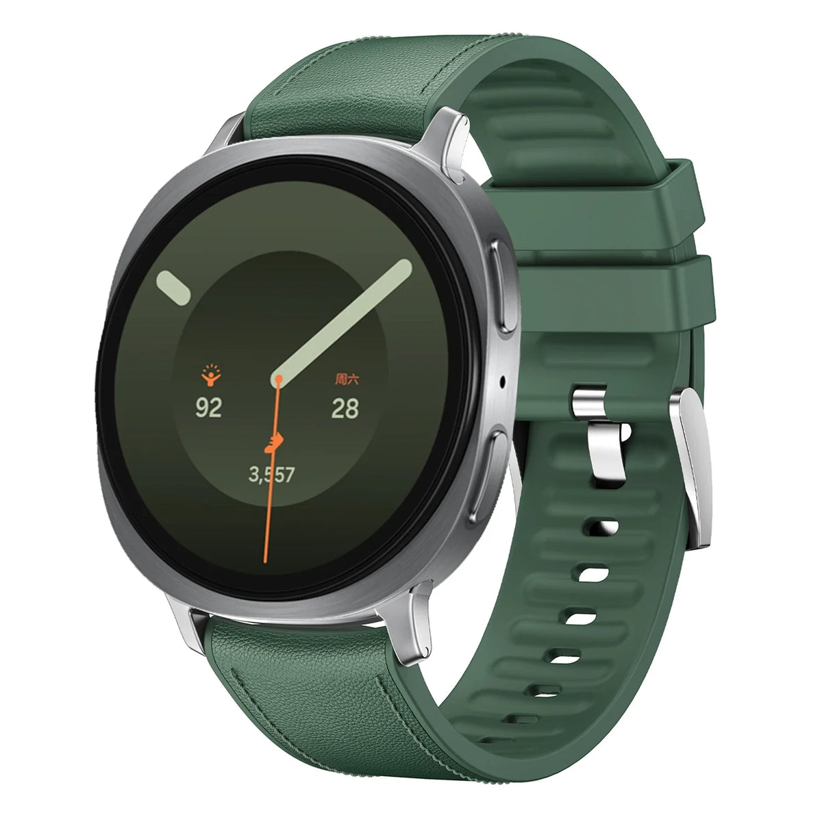 Leather-Look Silicone Band for Samsung Galaxy Watch 9 & 8 40mm 44mm & Classic 46mm | Business Replacement Strap