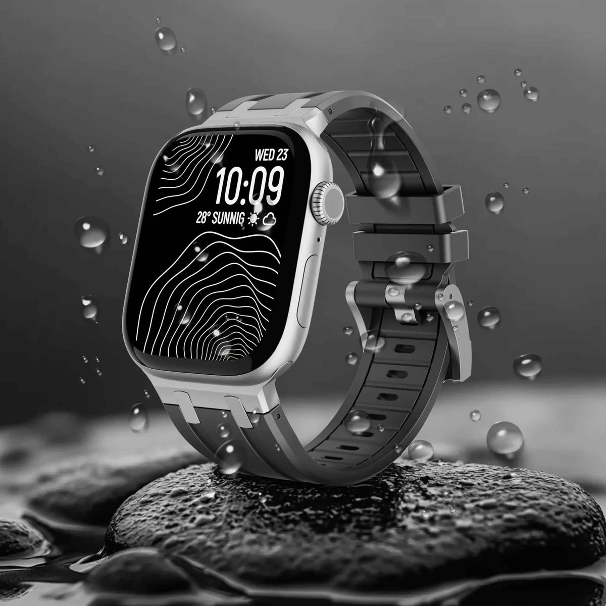 Liquid Silicone Apple Watch Band – Rubber Sport Strap | Series 11/10/9/8/7/6/SE & Ultra 1/2/3 | 42–49mm