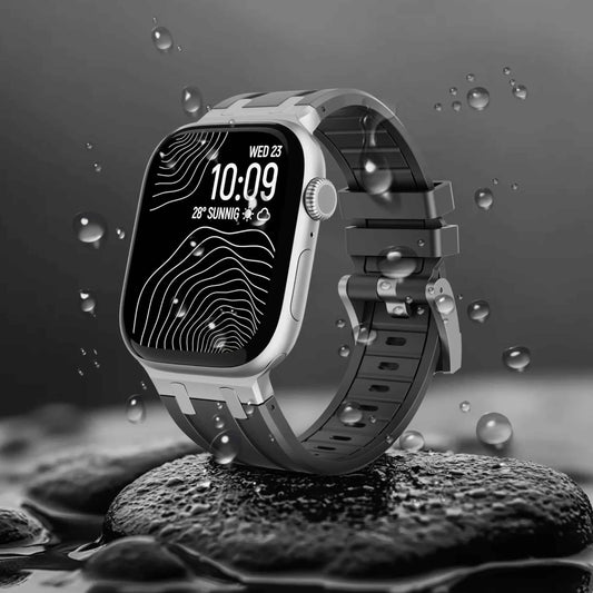 Liquid Silicone Apple Watch Band – Rubber Sport Strap | Series 11/10/9/8/7/6/SE & Ultra 1/2/3 | 42–49mm