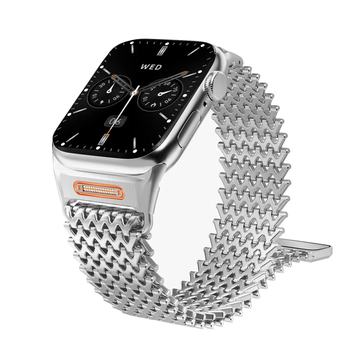 Magnetic Stainless Steel Apple Watch Band – Series 11/10/9/8/7/6/SE & Ultra 1/2/3