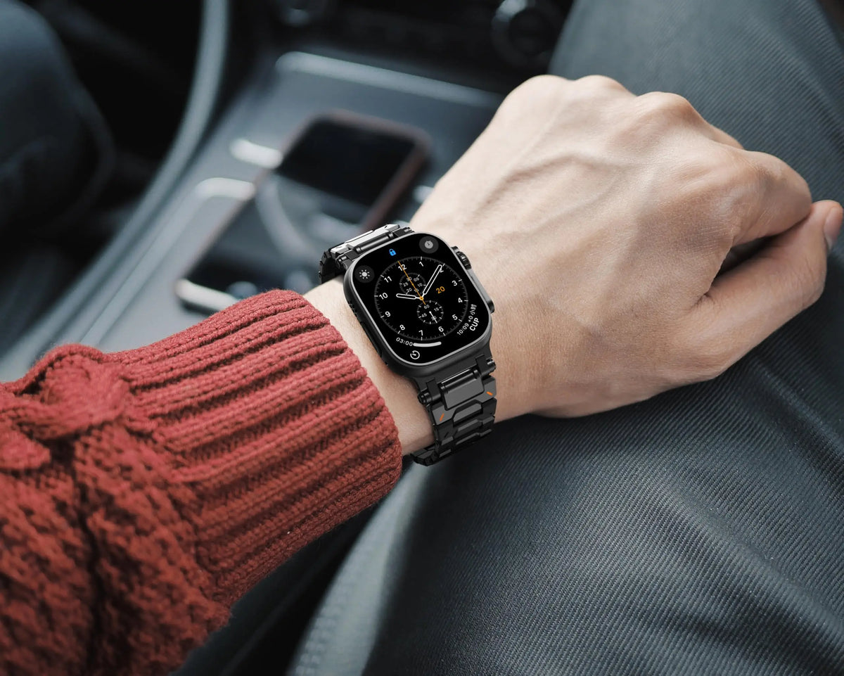 Luxury Stainless Steel Apple Watch Band – Metal Bracelet | Series 11/10/9/8/7/6/SE & Ultra 1/2/3 | 42–49mm