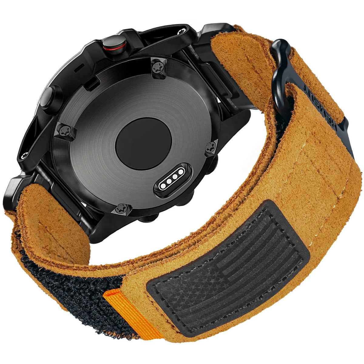Garmin QuickFit 20/22/26mm Leather Loop Band with Orange Tab