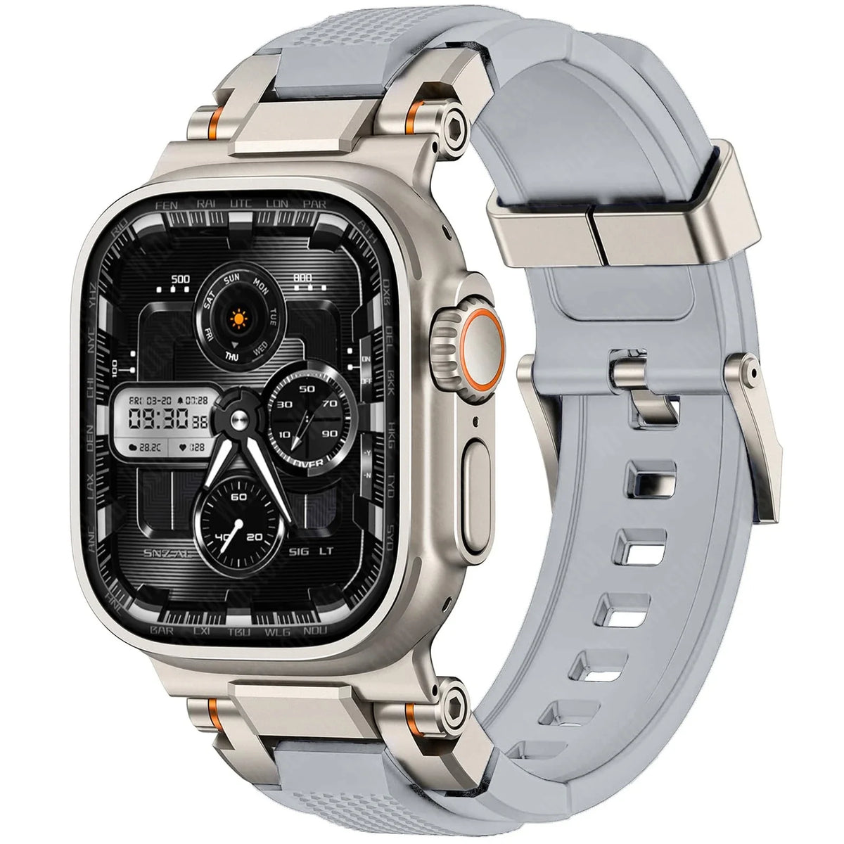 Men's Sport Silicone Strap for Apple Watch Ultra 3/2 49mm – Series 11/10/9/8/7/6 46/45/44/42mm