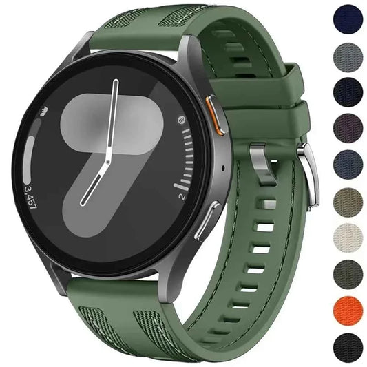 Nylon Silicone Braid Watch Strap – 18mm/22mm | Huawei Watch GT5/GT4/GT3 & Samsung Galaxy