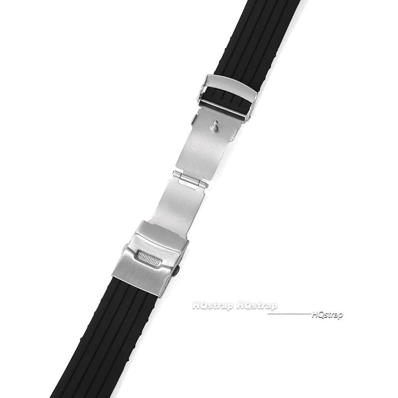OnePlus Watch Silicone Rubber Band with Deployment Buckle