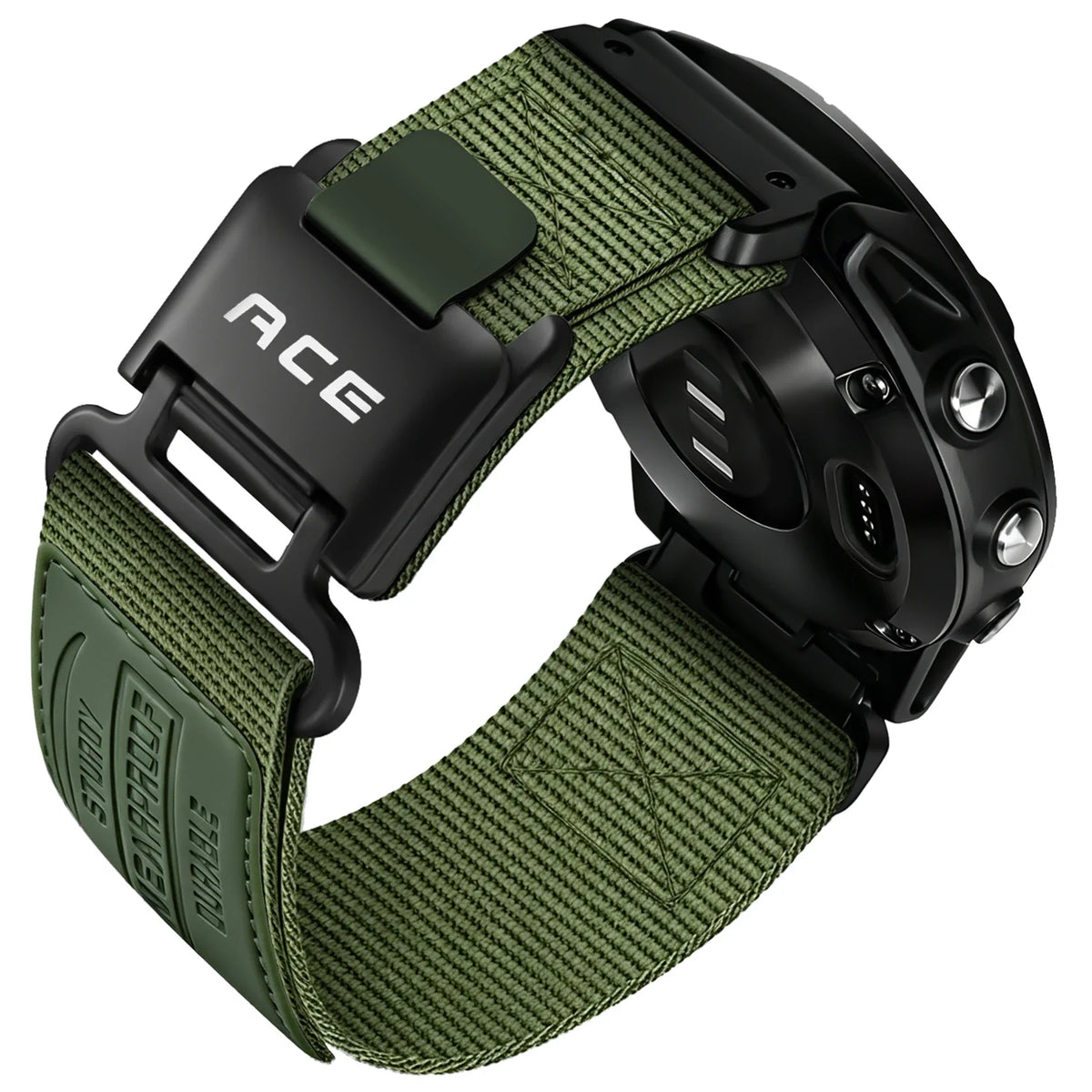Garmin QuickFit 22/26mm Rugged Nylon Band with Magnetic Buckle