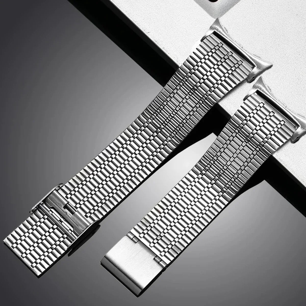 Google Pixel Watch 5, 4 & 3 Seven-Bead Stainless Steel Link Band