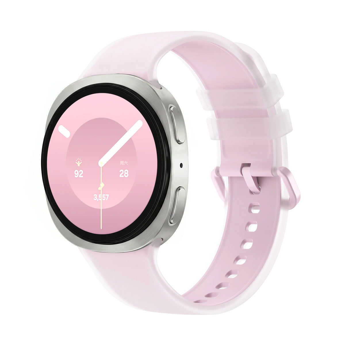 Jelly Silicone Band for Galaxy Watch 8 & 9 40/44mm, 8 Classic 46mm