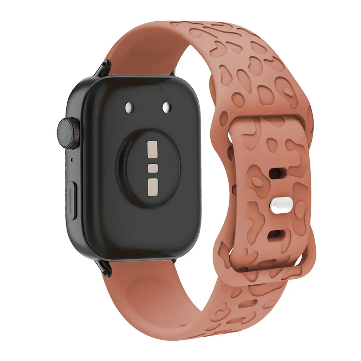Leopard Engraved Silicone Watch Band for Huawei Watch Fit 4 / 4 Pro / Fit 3 / Fit 2