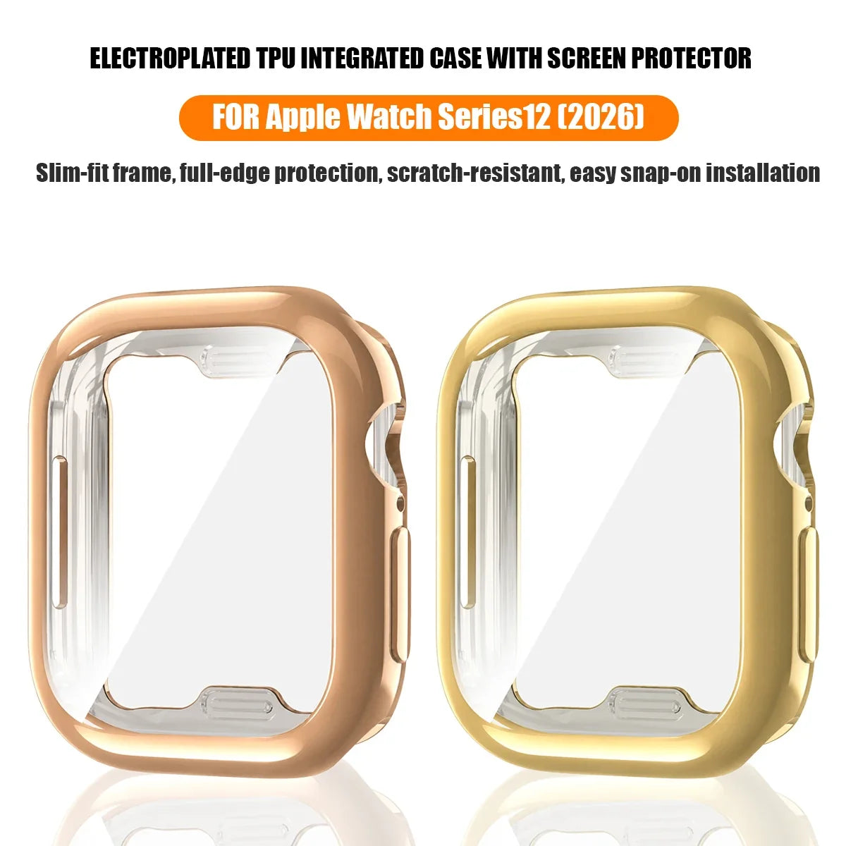 Apple Watch Series 12 Case with Screen Protector