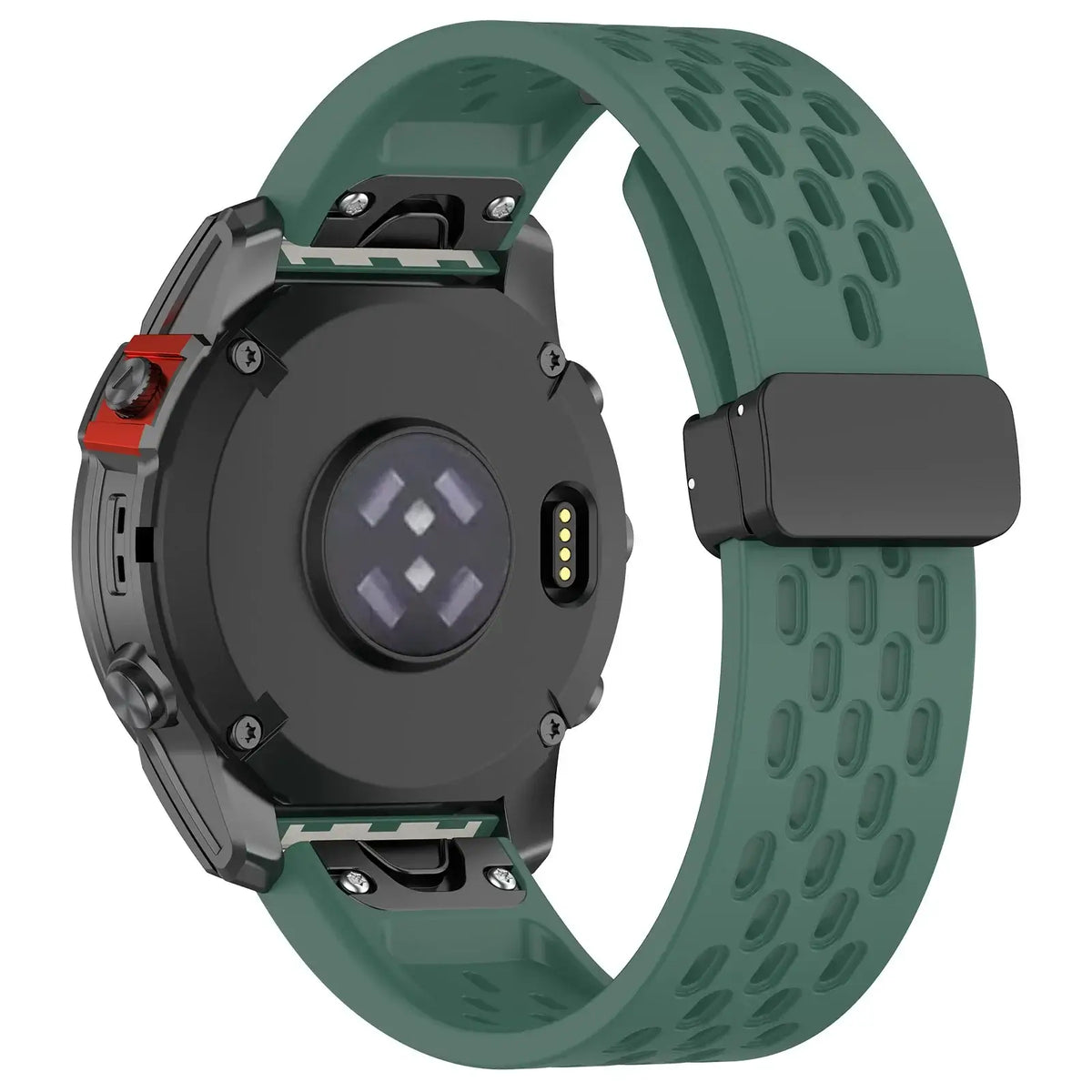 Garmin QuickFit 20/22/26mm Perforated Silicone Magnetic Clasp Band