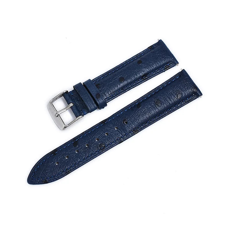 TicWatch Pro 3, E3 & GTH Ostrich-Pattern Leather Band