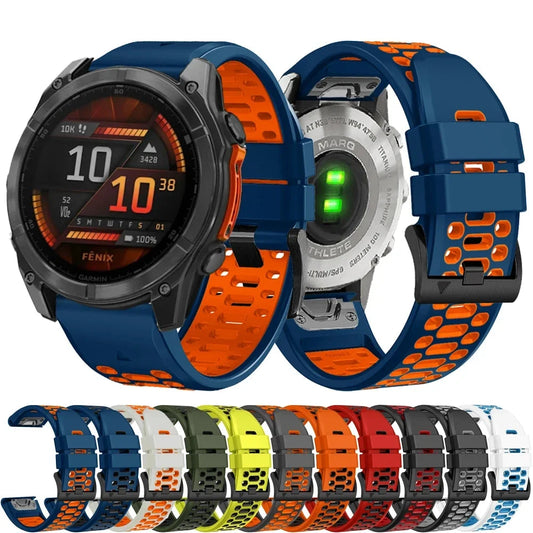 Garmin QuickFit 22/26mm Breathable Two-Tone Silicone Band
