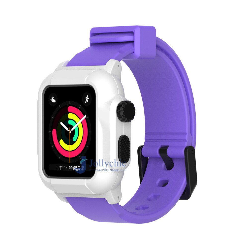Silicone Band+Case For Apple Watch Strap - Stylish Protection