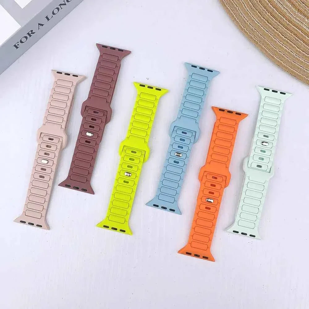 Silicone Strap for Apple Watch Ultra 3/2/1 49mm – Series 11/10/9/8/7/6/SE/5/4 46/45/44/42/41/40mm