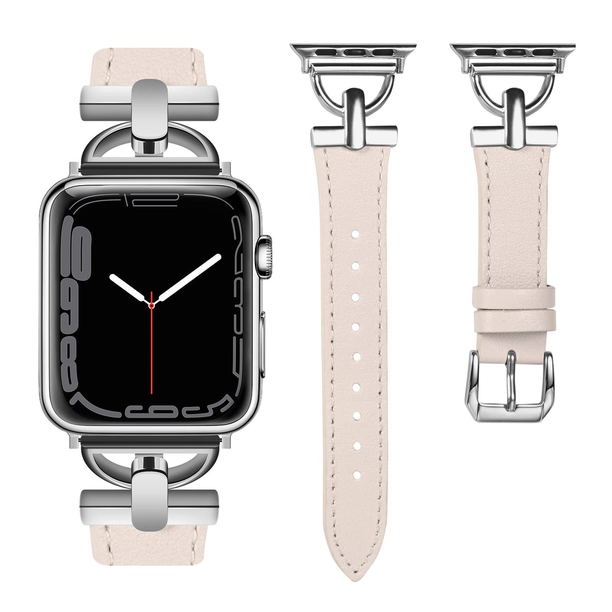 Apple Watch Leather Slim Strap Series 11/10/9/8/7/6/5/4/ SE / Ultra 1/2/3