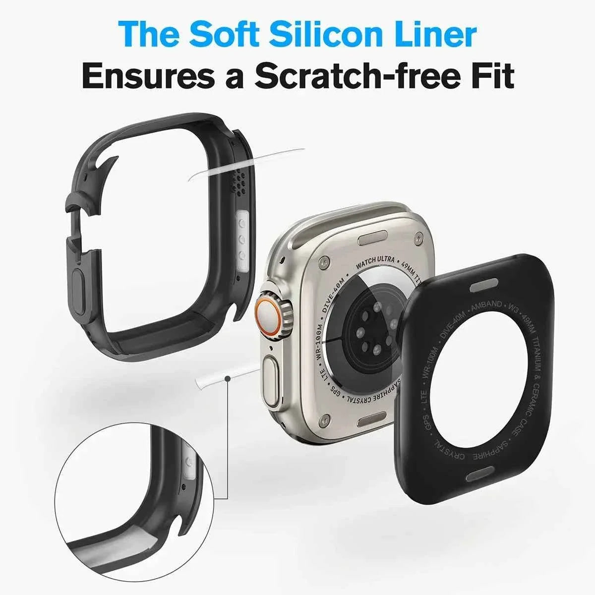 Metal Alloy Case for Apple Watch Series 11/10/9/8/7/6/SE/5/4 – Upgrade to Ultra 1-2 49mm Look