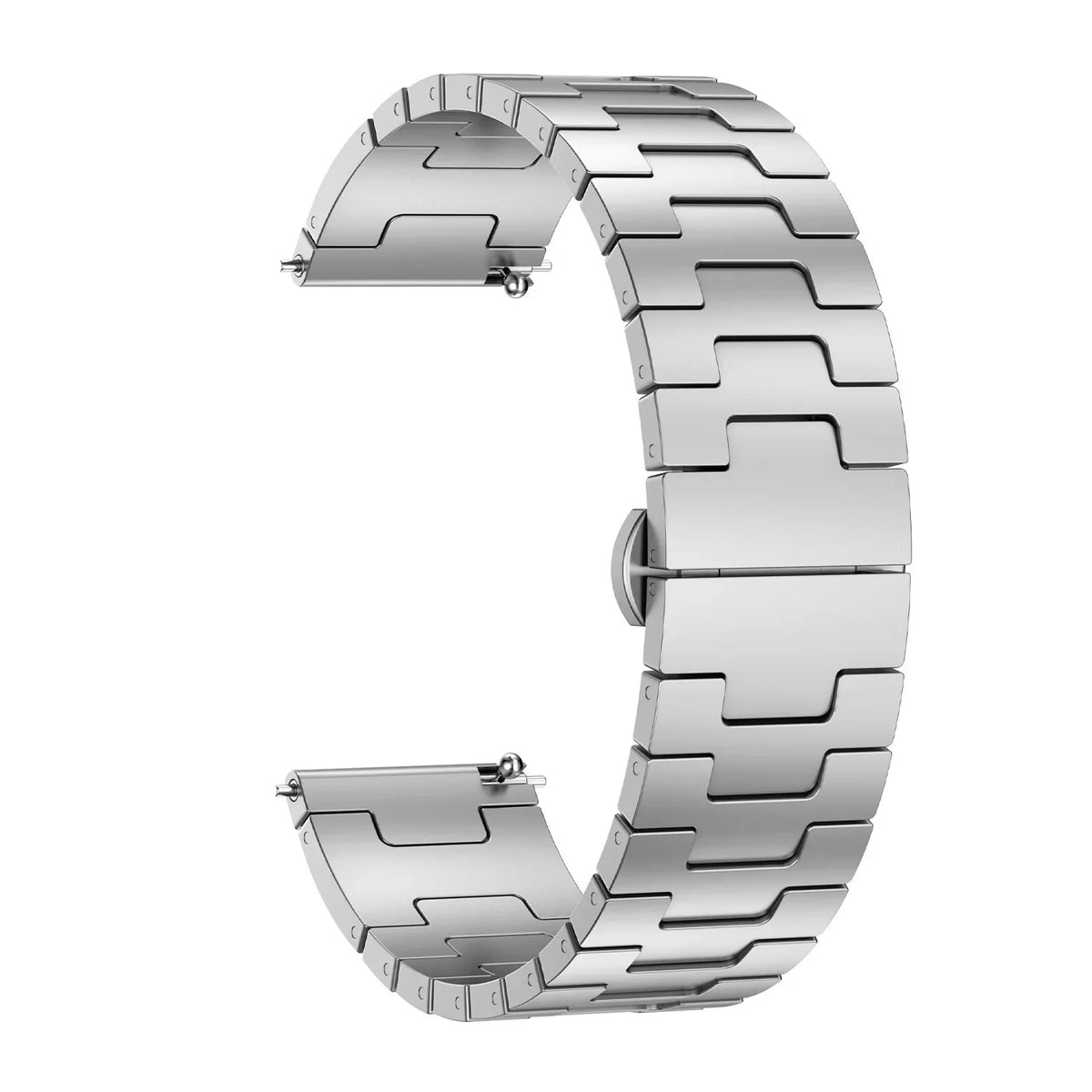 22MM Titanium Metal Watch Band for Huawei Watch GT5 GT4 GT3 GT2 Pro & Samsung Galaxy Watch 3 Gear S3