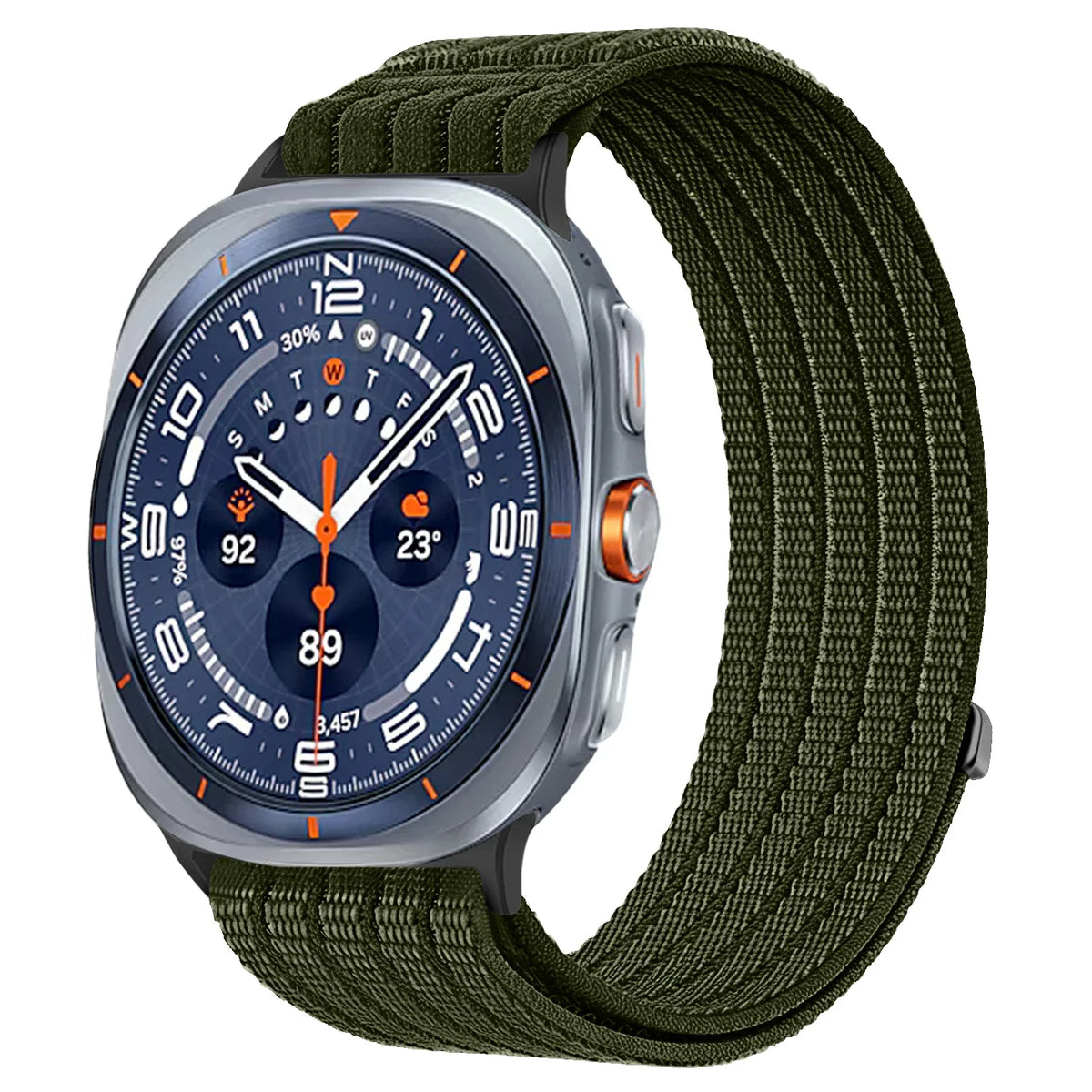 Samsung Galaxy Sport Nylon Woven Loop Watch Band – Watch8/Watch8 Classic/Watch9/Ultra/Ultra2