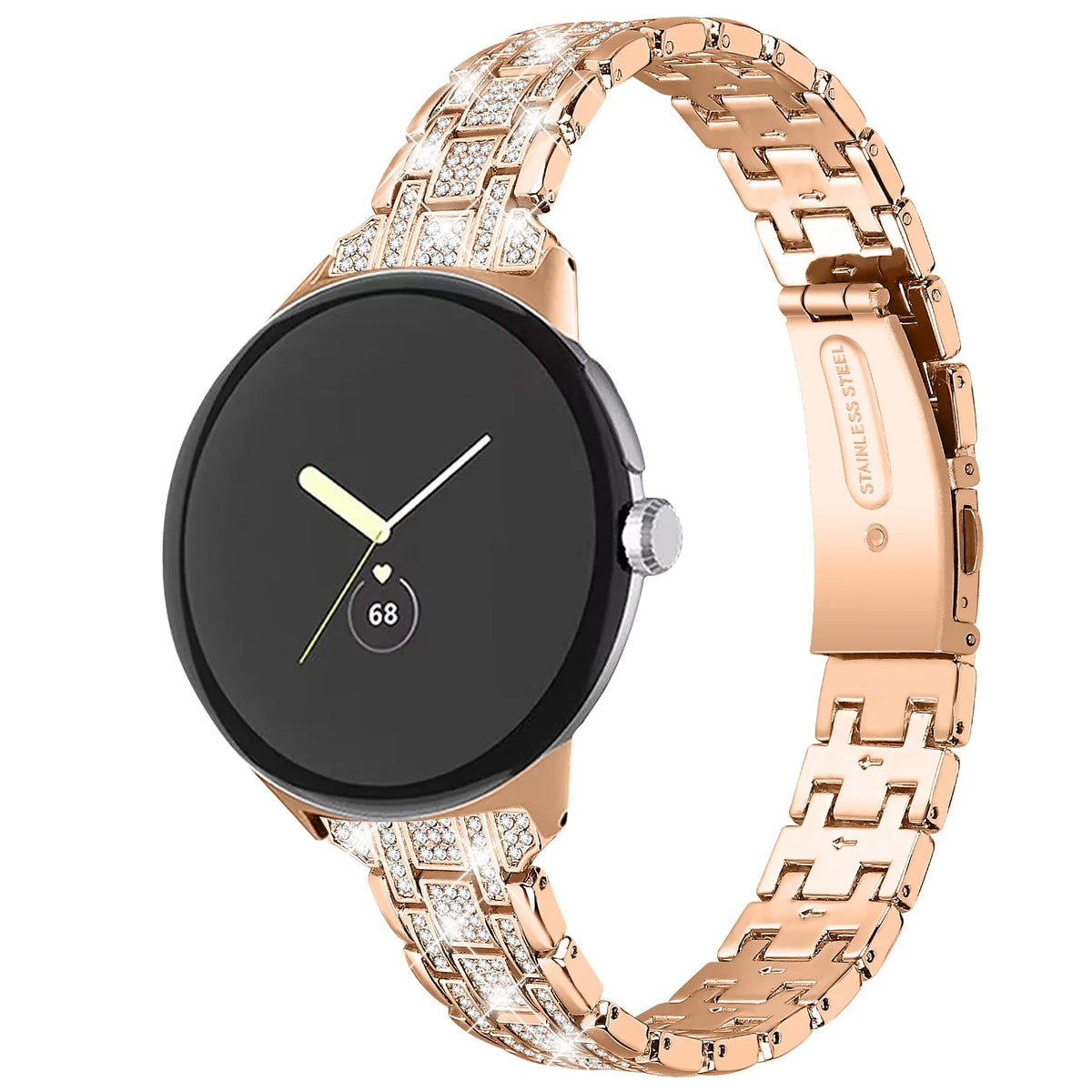 Google Pixel Watch 5, 4 & 3 41mm Crystal Link Bracelet Band