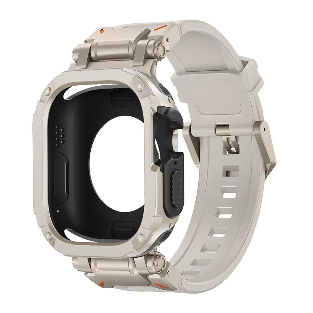Silicone Case + Band Combo for Apple Watch Series Ultra 1/2/3/4