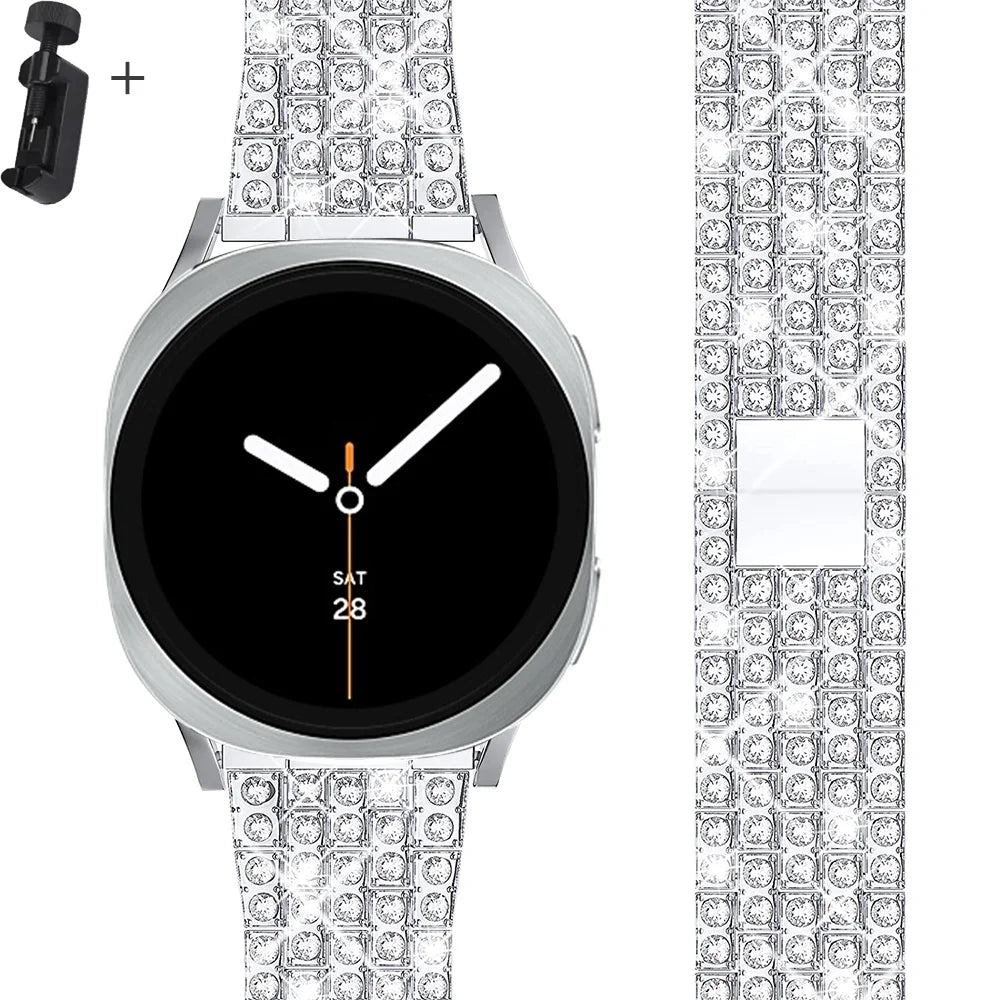 Samsung Galaxy Diamond Stainless Watch Band - Watch8/Watch8 Classic/Watch9