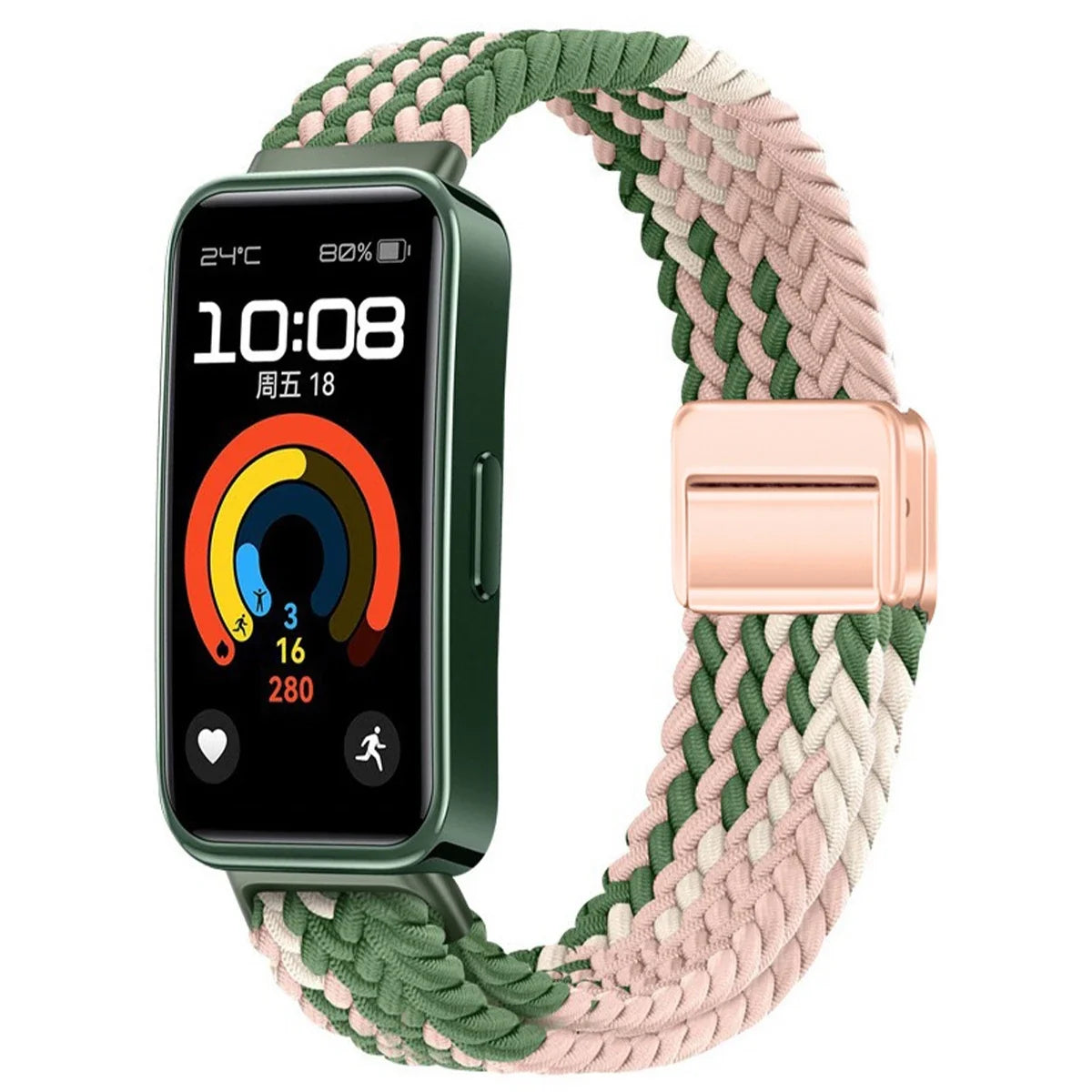 Magnetic Nylon Loop Band for Huawei Band 10 / 9 / 8