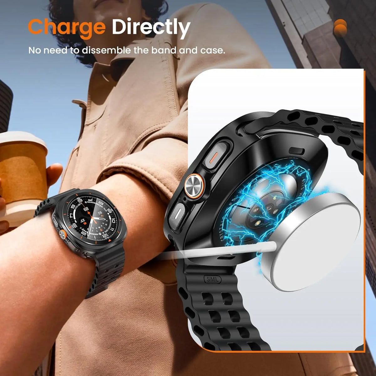 Alloy Case & Tempered Glass for Galaxy Watch Ultra 47mm (2024/2025)
