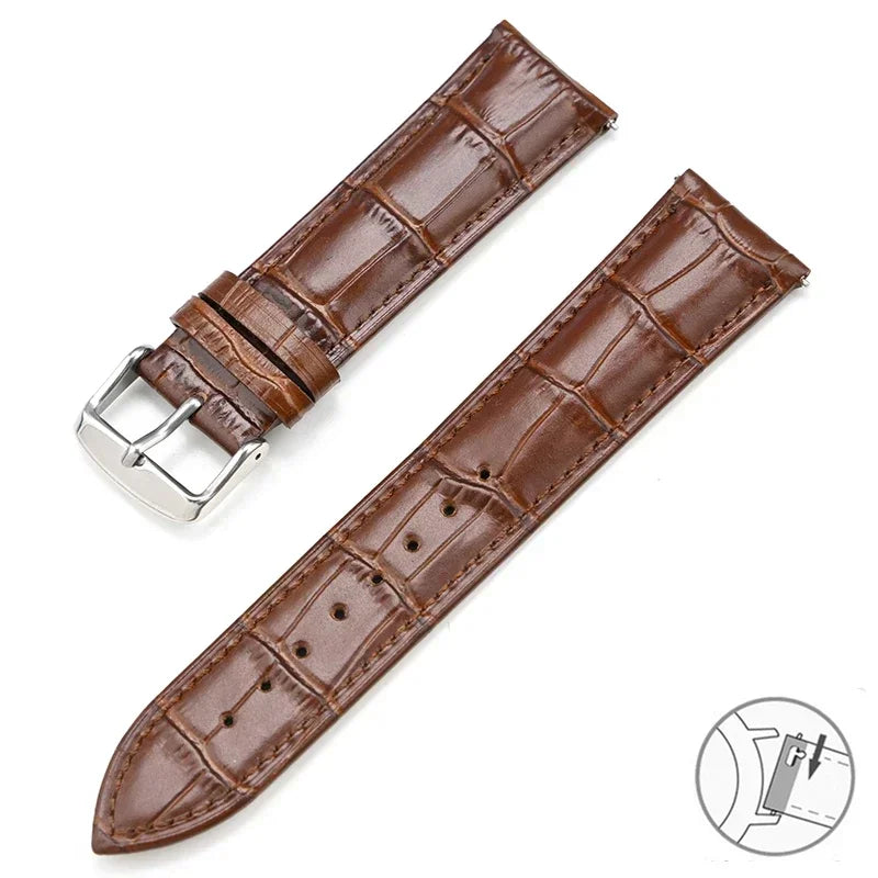 COROS PACE & APEX Croc-Embossed Leather Band